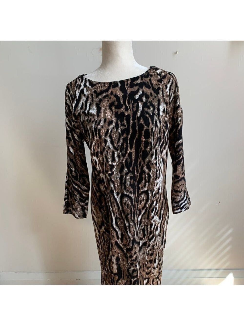 T Tahari BNWT Animal Print Sheath Dress New